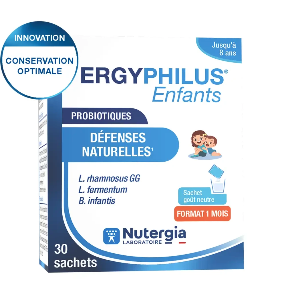 Nutergia, fabricant français de compléments alimentaires propose le ERGYPHILUS® Enfants